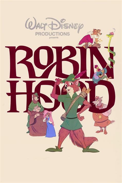 1973 Walt Disneys Robin Hood Movie Poster 11X17 Little John Friar Tuck ...