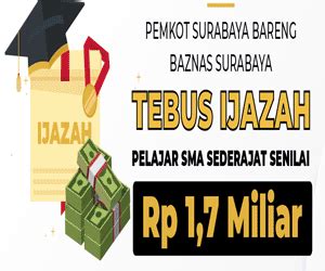 Eri Cahyadi Baznas Tebus Ijazah Pelajar Sma Sederajat Senilai Rp