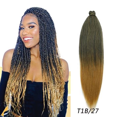 Yaki Pre Stretched Braiding Hair Ez Braids For Crochet Twist Braids Hair Extension And X