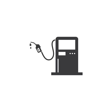 Diseño de ilustración de vector de estación de servicio de gasolina