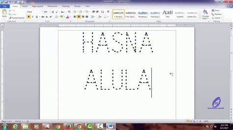 Cara Nak Membuat Huruf Putus Putus Di Ms Word 2010 AlexandriaabbFoster