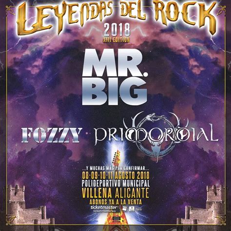 Mr Big Encabeza Otra Tanda De Confirmaciones Para El Leyendas Del Rock