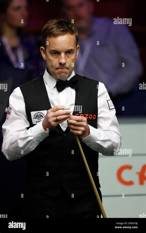 Ali Carter during day one of the Cazoo World Snooker Championship at ...