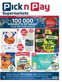 Pick N Pay KwaZulu Natal Christmas Specials 11 November 27