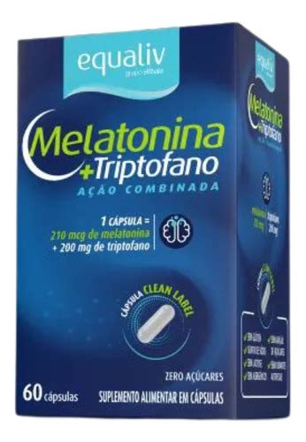 Melatonina Mcg Triptofano Mg Equaliv Capsulas Mercadolivre