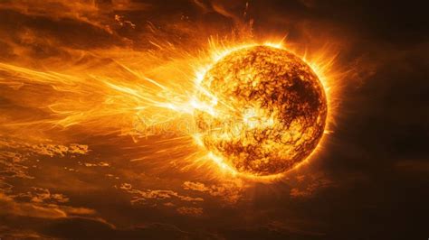 A Breathtaking Solar Eruption Illuminating the Sky at Dusk with Vibrant ...