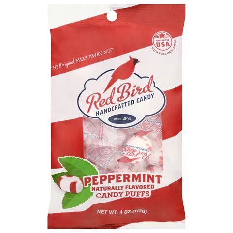 Piedmont Candy Red Bird Soft Peppermint Puffs Shop Gum And Mints At H E B