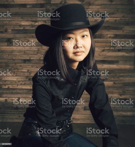 Asian Cowgirl Stock Photo Download Image Now Western Wear 30 39