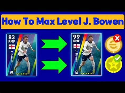 How To Train 99 Rated J Bowen In EFootball Pes 2024 YouTube