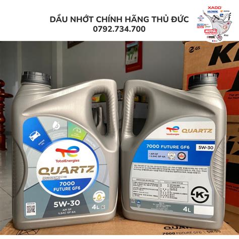 DẦU NHỚT TOTAL QUARTZ 7000 SP GF6A 5W30 mẫu hoàn toàn mới Shopee