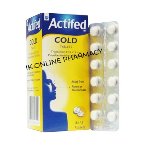 Actifed Cold Tablets Ik Online Stores