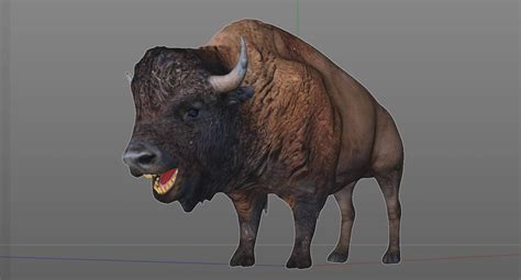 Bison 3d Model By 3dstudio