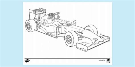 Free Racing Car Colouring Sheet Primary School Twinkl