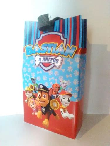 Bolsitas Con Cinta Patrulla Canina Paw Patrol X 10 Unid En Venta En