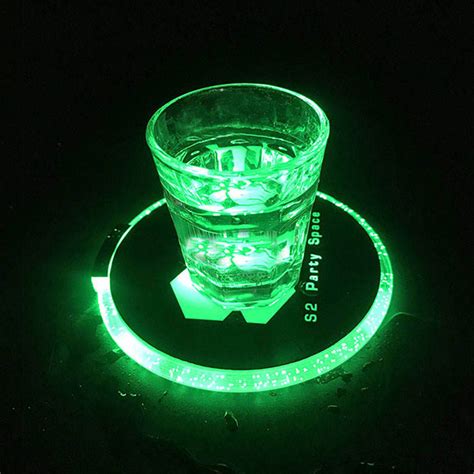 Custom Led Light Up Coasters Flashion Statement