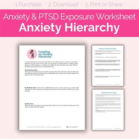 CBT For PTSD Worksheets Counseling Palette