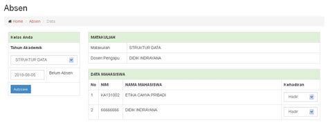 Source Code Sistem Informasi Akademik Kampus Berbasis Web Responsive