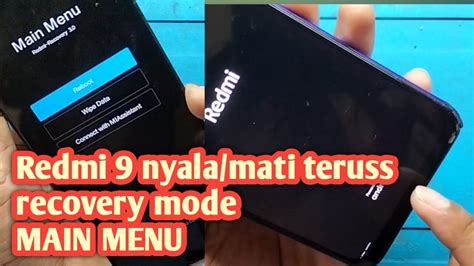 Redmi 9 Recovery Mode Main Menu Restart Terus Menerus Nyala Mati YouTube