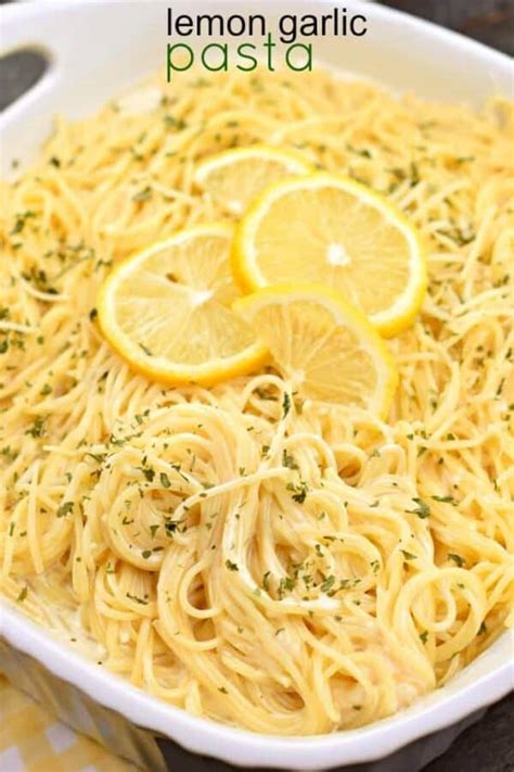 Lemon Garlic Pasta Recipe Shugary Sweets