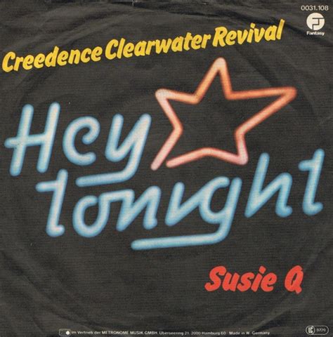 Creedence Clearwater Revival Hey Tonight 1981 Vinyl Discogs