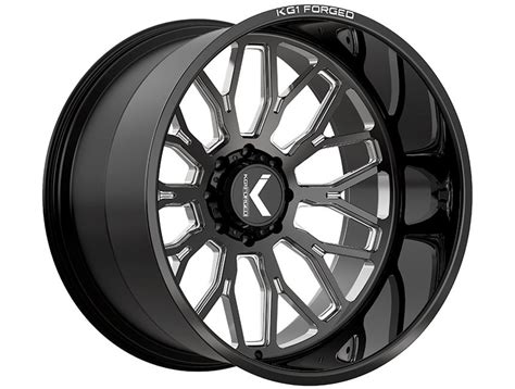 Kg1 Forged Milled Gloss Black Jacked Wheels Realtruck