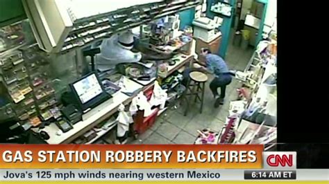 Gas Station Robbery Backfires Cnn