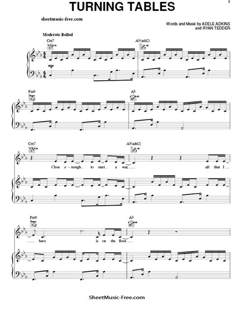 Adele Turning Tables Chords Easy | Cabinets Matttroy