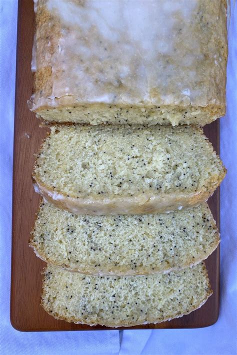 Glazed Lemon Poppy Seed Bread Recipe Girl®