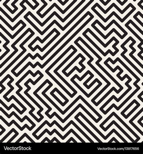 Striped Seamless Geometric Pattern Digital Vector Image