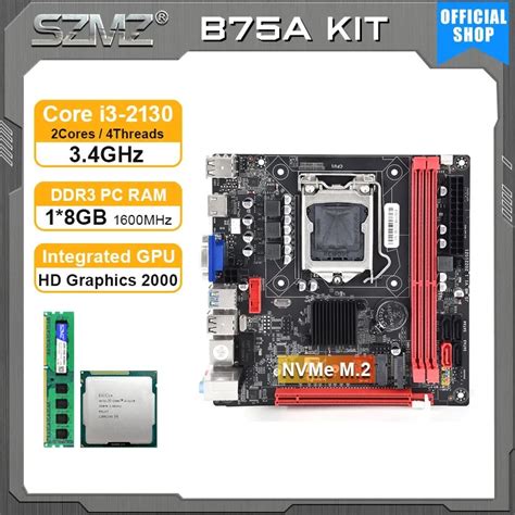 Szmz Lga Itx Motherboard B Ms Kit With Core I Processor