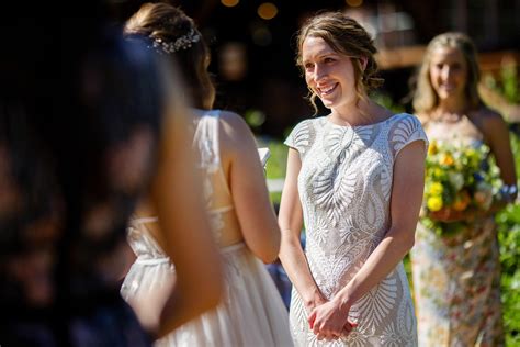 Miranda looks on during the ceremony - Justin Edmonds Photography