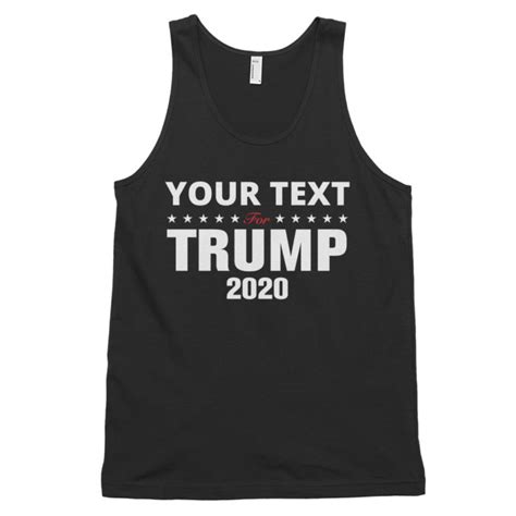 Customizable For Trump 2020 Tank Top Fifty Stars Apparel