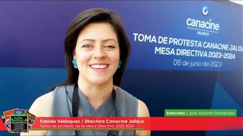 Fabiola Velázquez Directora Canacine Jalisco Entrevista José