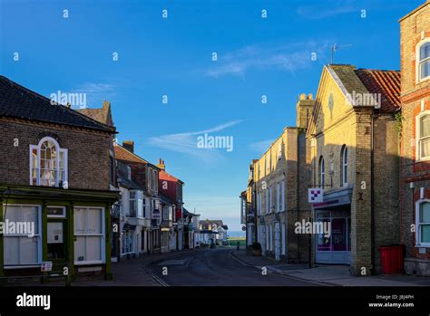 Sunrise in the Town Centre of Southwold Stock Photo - Alamy