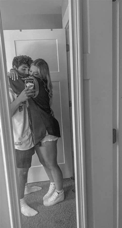 Adorable Couple Mirror Selfie