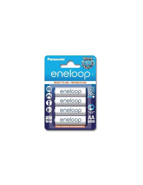 Pack 4 Baterías Recargables Panasonic Eneloop Aa 1900mah