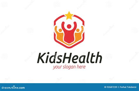 Kids Health Logo stock vector. Illustration of child - 92687239