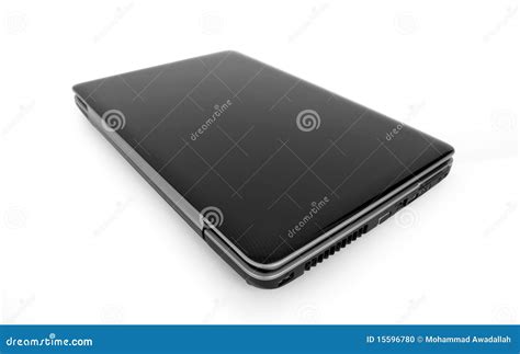 Closed Laptop isolated stock photo. Image of blank, communication ...