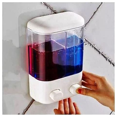 Touch Soap Double Dispenser Sabun Cair In Tempat Wadah Dispenser