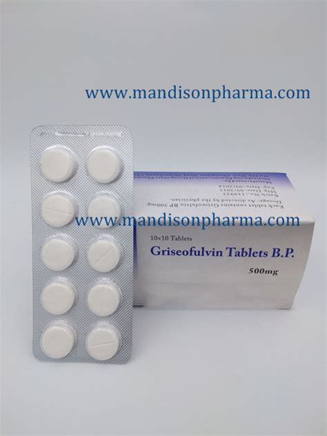 Griseofulvin Tablet 125mg GMP Certificated Pharmaceutical Drugs China