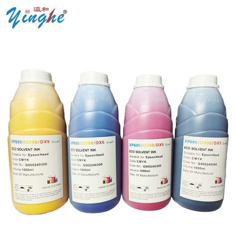 Yinghe Good Quality Eco Solvent Xp Ink Ml For Dx I