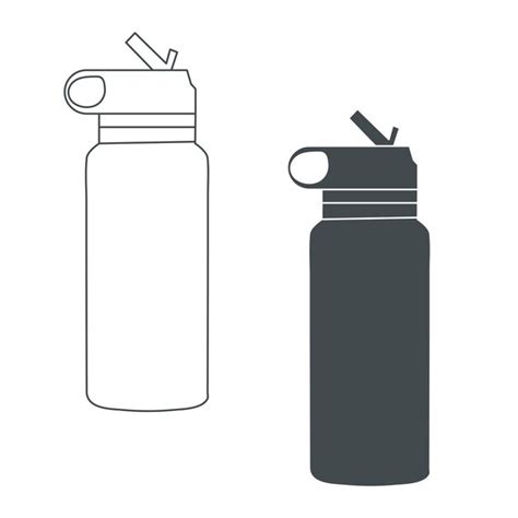 Icono De Botellas De Agua Deportivas Ilustraci N De Stock Vector Premium