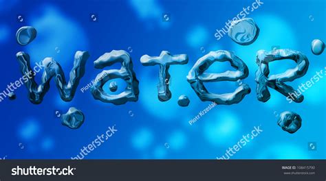 Water Word Stock Photo 108415790 Shutterstock