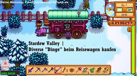 Let S Play Stardew Valley 086 Diverse Dinge Beim Reisewagen