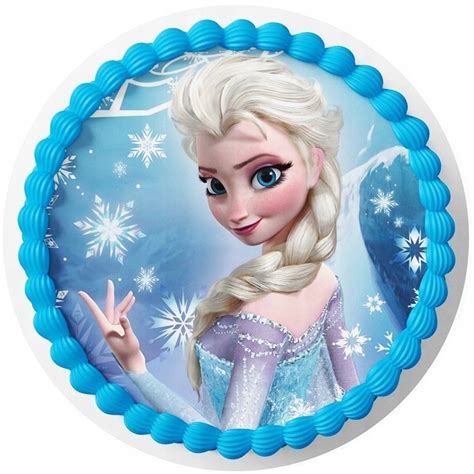 Opłatek na tort FROZEN ELSA ANNA KRAINA LODU urodziny tekst 6925446669