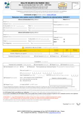 Fillable Online Webdocs Npo RALLYE OILIBYA DU MAROC 2011 N Dossier Bon