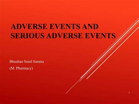 Adverse Event Reporting Ppt