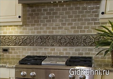 13 видов плитки на кухню - фото: под кирпич, под дерево, под камень ...