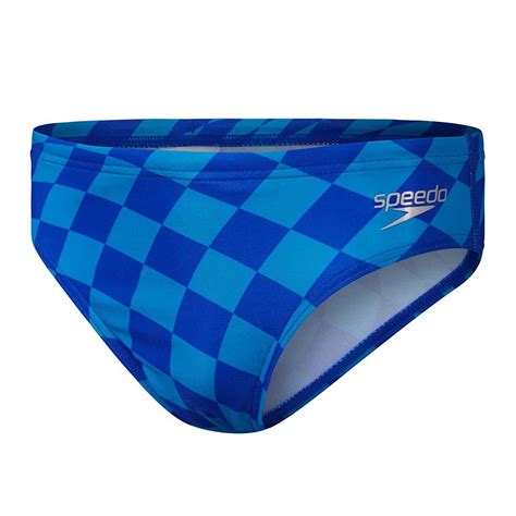 Speedo Allover Digital 6 5 Cm Swimming Brief Blue Swiminn