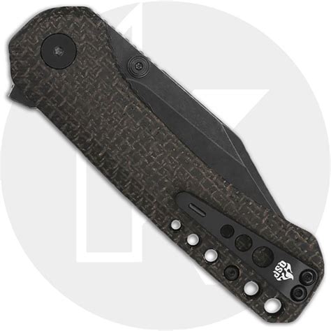 Qsp Kestrel Qs A Knife Blackwash C N Clip Point Dark Brown